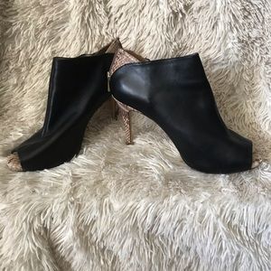 Ann Taylor Black Leather Boots